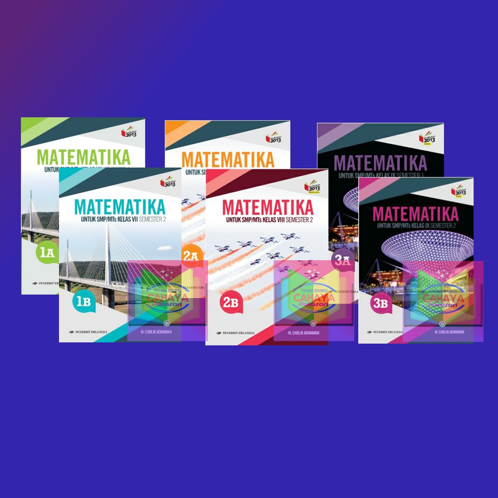 Jual BUKU MATEMATIKA SMP 7A 7B 8A 8B 9A 9B ERLANGGA KUR 2013 REV ...