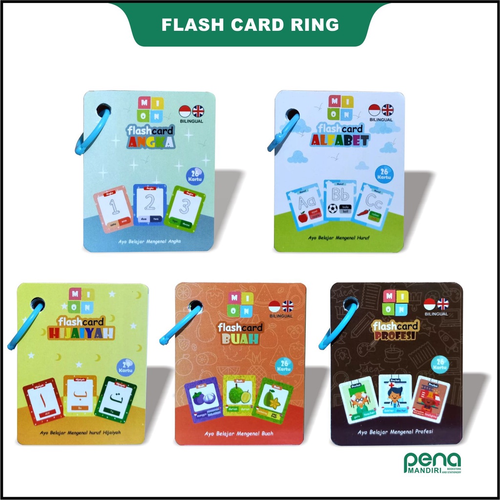 Flash Card Ring - Flashcard Ring - Kartu Pintar Hijaiyah