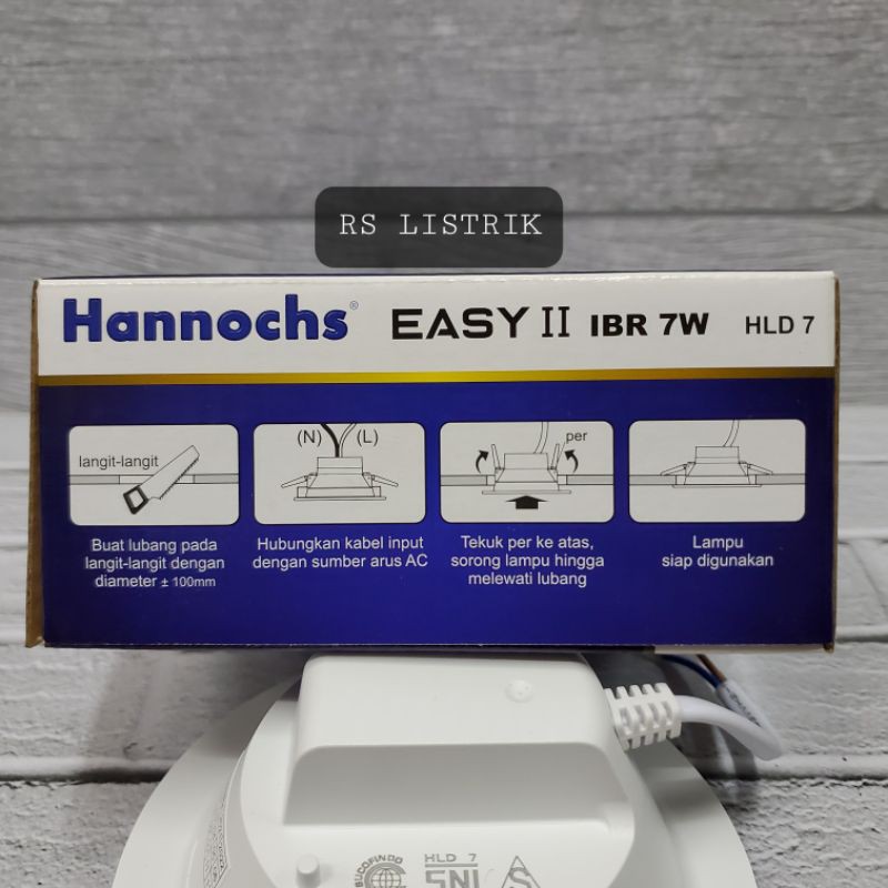 Lampu Downlight LED Hannochs Easy II IBR 7W
