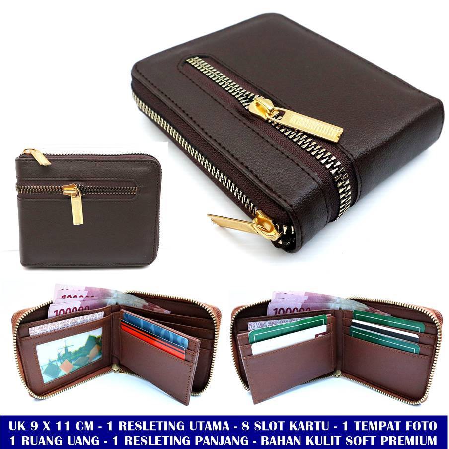 Dompet Original Kartu Pria Resleting Italys
