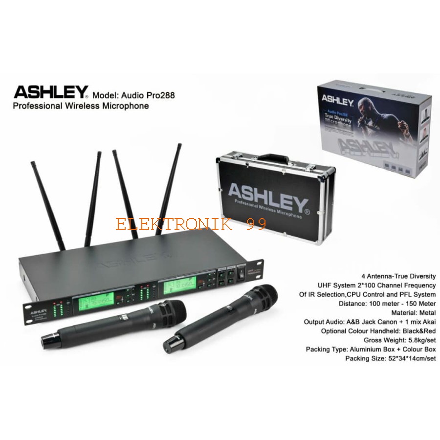 MICROPHONE WIRELESS ASHLEY PRO 1 PP/PJH/JJHH