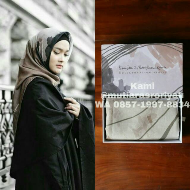 READY STOCK Tevazu Scarf Kamiidea Voal Kami Idea Brown Olive