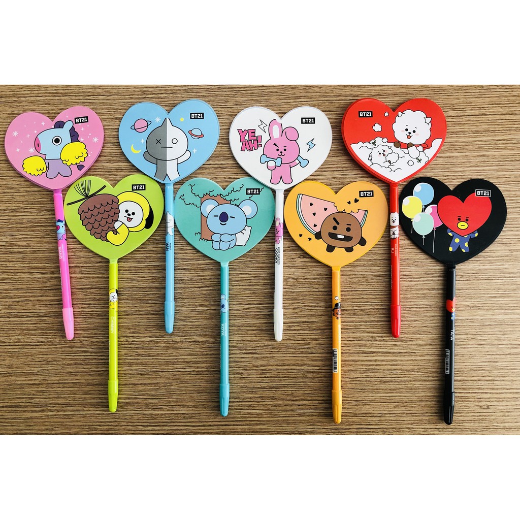 

GEL PEN KIPAS LOVE BT21 8322