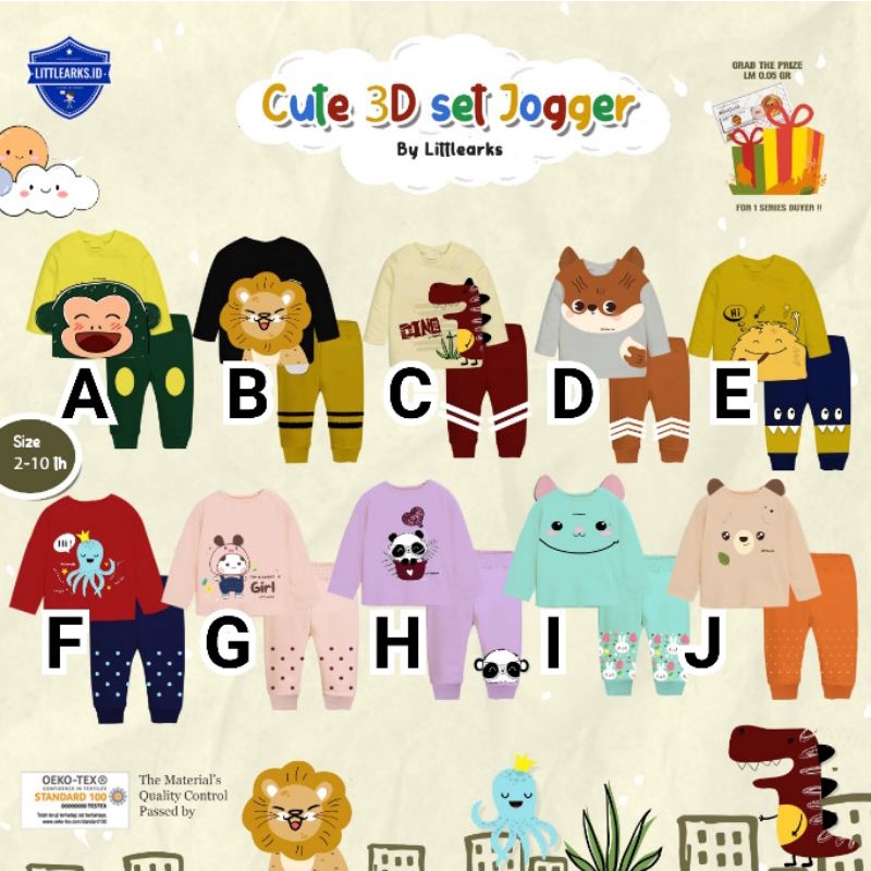 Premium Set Cute 3D Animal Little ark