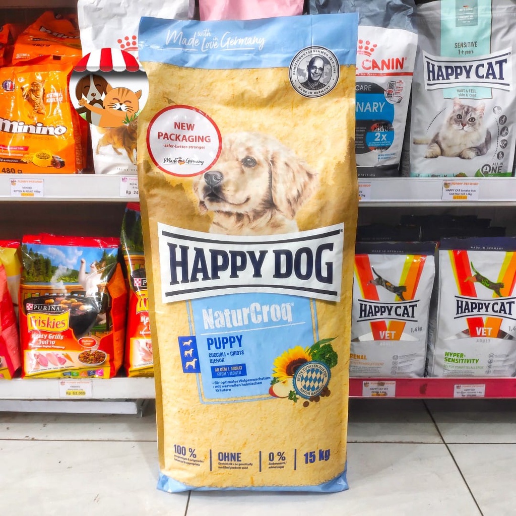 Happy Dog NaturCroq Puppies 15kg - Makanan Anak Anjing - Dog Food