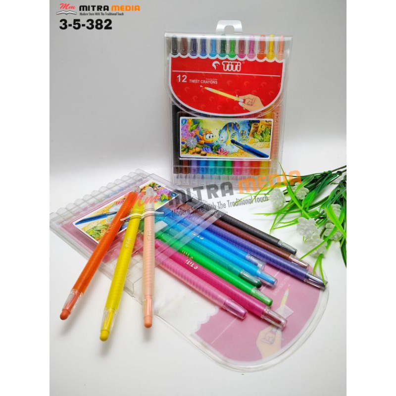 

CRAYON PUTAR / TWIST CRAYONS 12 WARNA