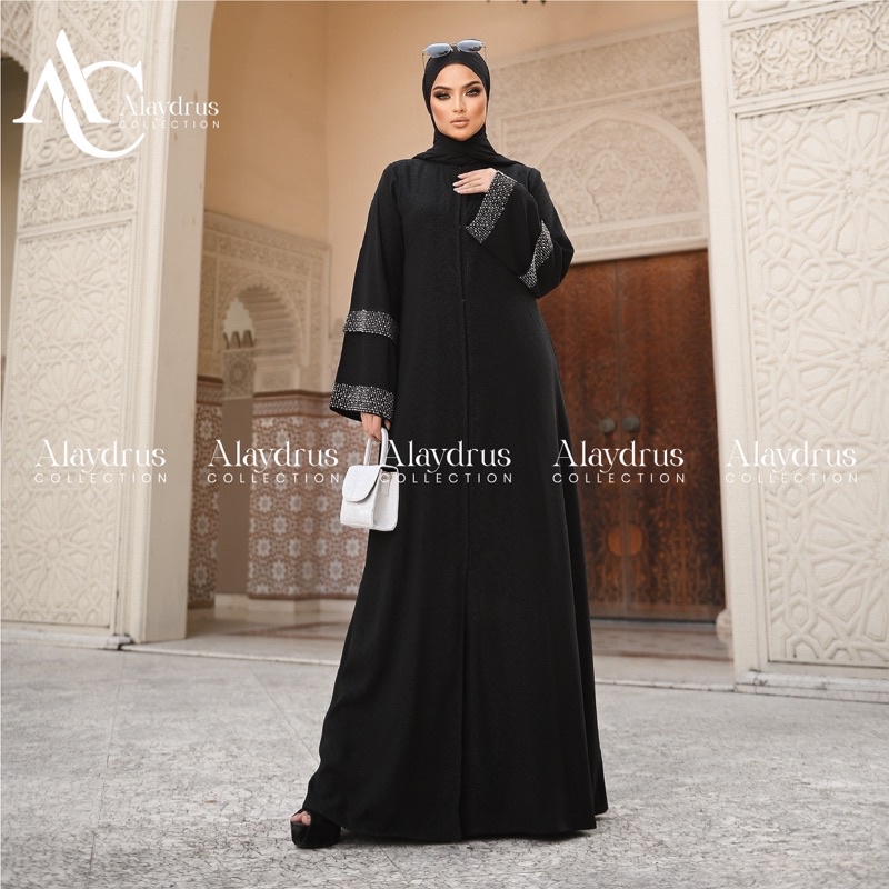 Abaya Gamis Turkey Hitam Saudi Dress Gamis Abaya Turkey Bahan Embos By Alaydrus Collection 883