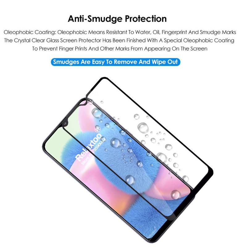 (9D Full Tempered Glass) Samsung A22 S20 A32 A52 A72 5G / A12 / A02s / A02 / Note 20 / 10 Lite / M62 / M02 / A7 A9 2018 / M12