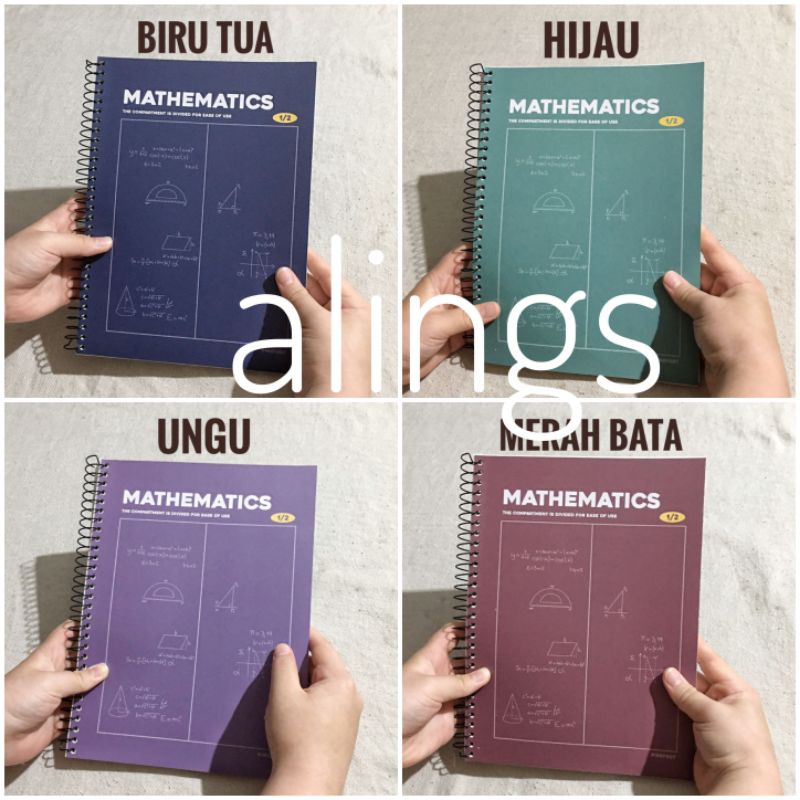 

Mathematics Blank Spiral Notebook Buku Tulis Gambar Pola Halaman Polos Garis Tengah