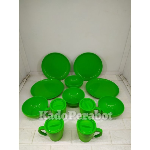 peralatan makan set murah - tableware set hoya plast BULAT 12 pcs