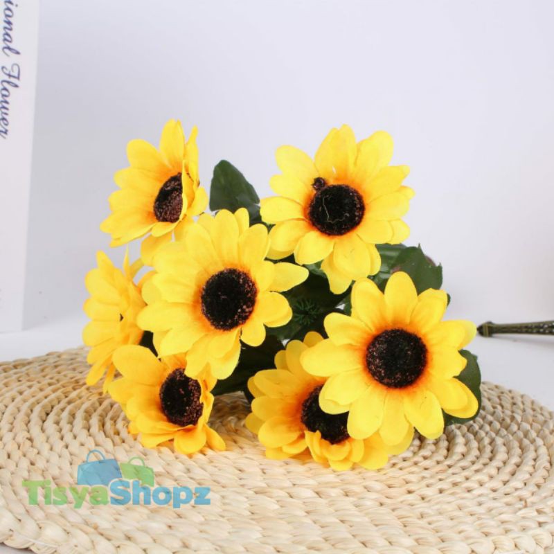 Bunga MATAHARI BESAR / SUNFLOWER Bunga Artificial [ TANPA POT]-2