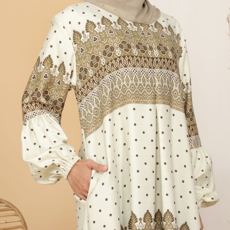Gamis Motif Polkadot Etnic Series Terbaru
