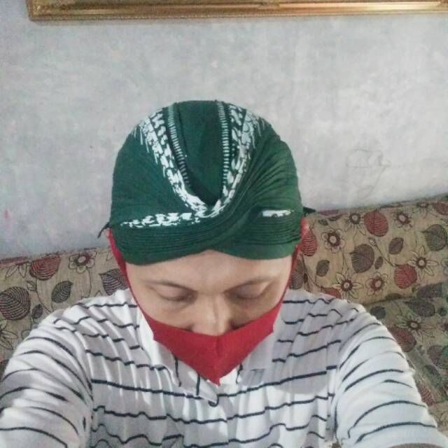 BLANGKON JOGJA HIJAU KUMITIR  MATARAMAN HALUS