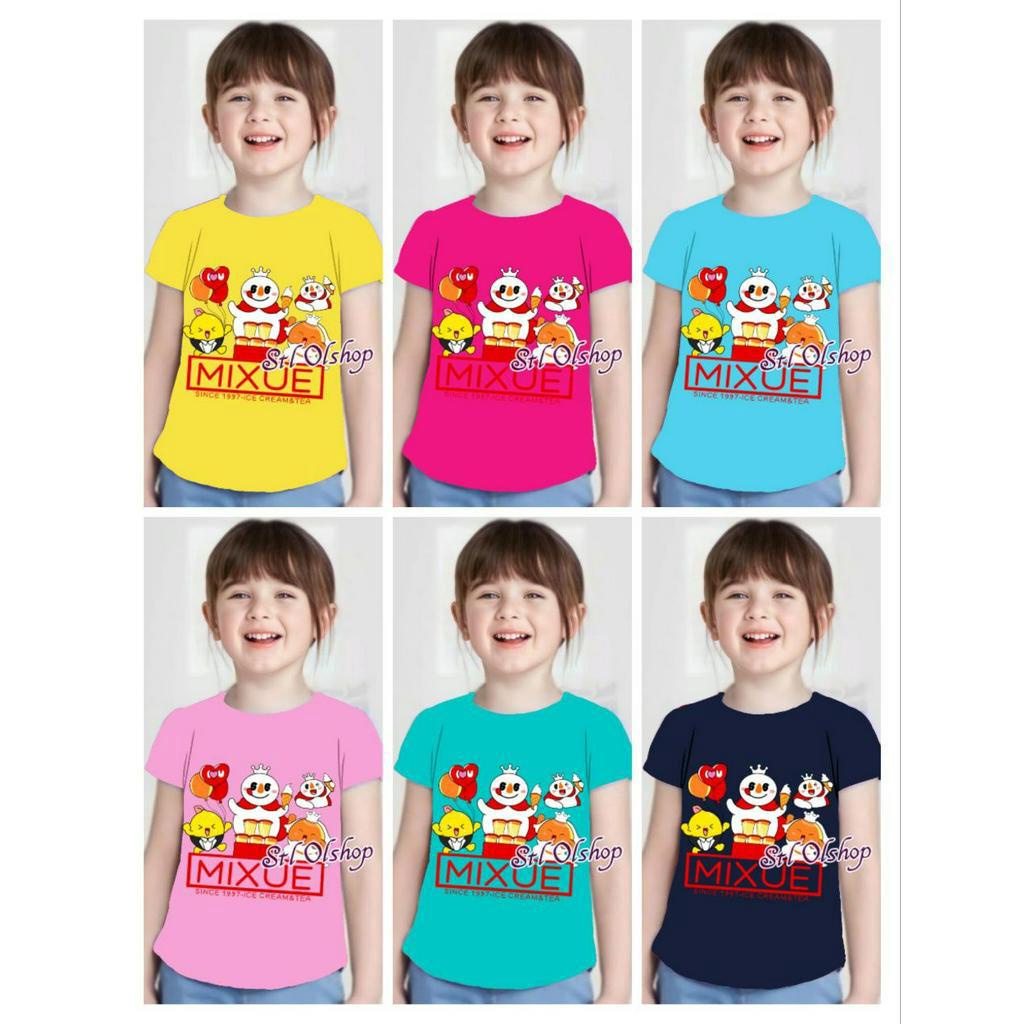 Kaos atasan anak perempuan murah | untuk umur 1-10 tahun