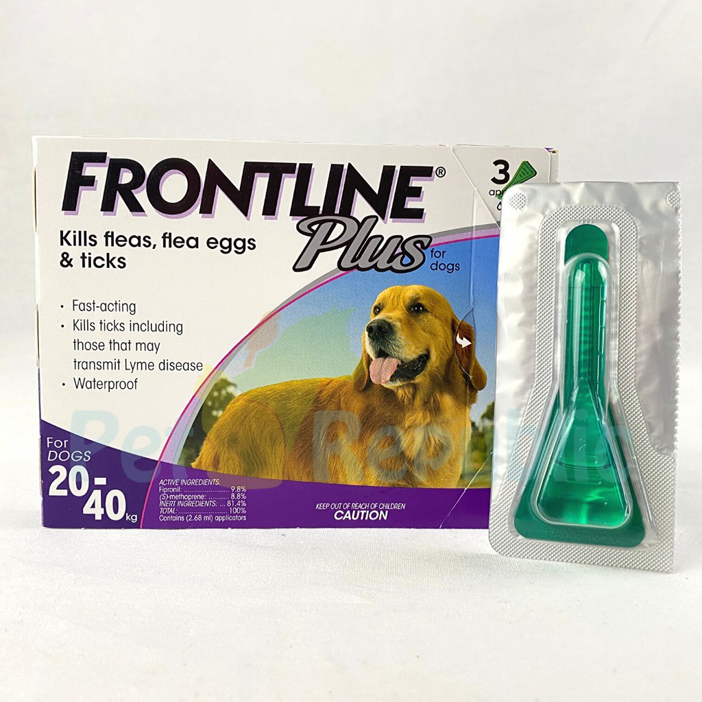 

Frontline Plus Dog 20-40kg ( Obat Kutu) 1pcs