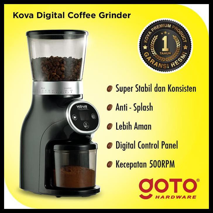 KOVA DIGITAL COFFEE GRINDER MESIN GILING BIJI KOPI