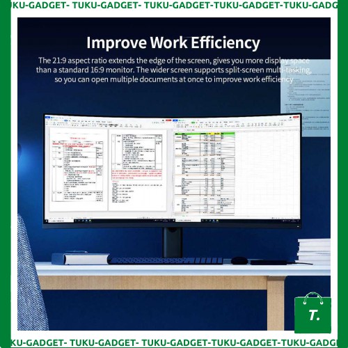 Mi Monitor Gaming Ultra Wide Curved Screen 1440P 144Hz 34 Inch - TGIK312S9