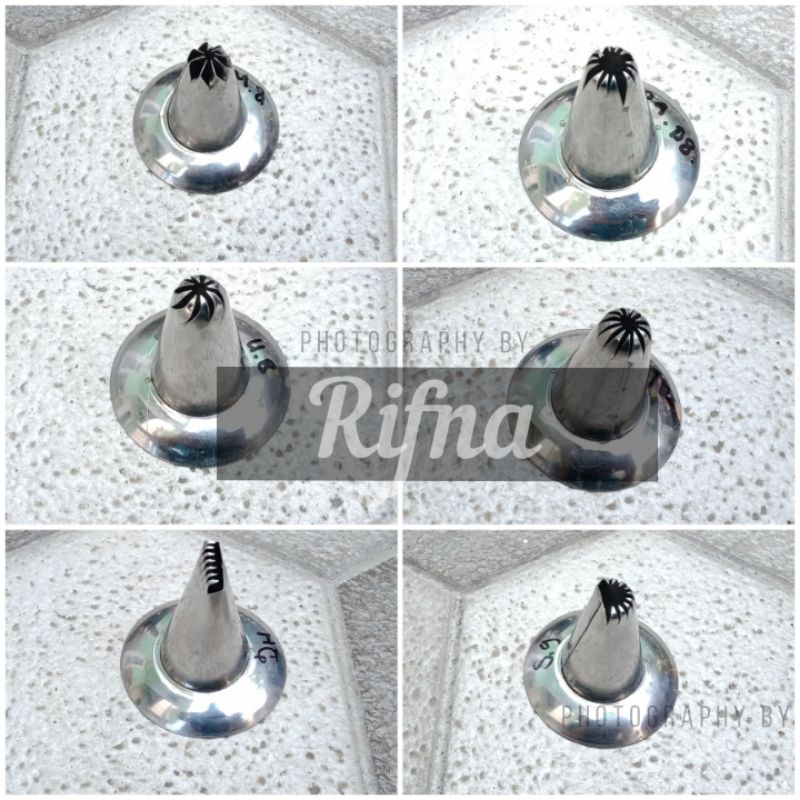 Cetakan Kue Semprit Kue Cipir Churros Spuit Topi Kue Mawar Jadul