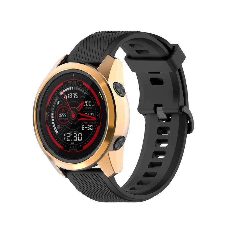 1 Pc Case Pelindung Smartwatch Garmin Forerunner 745 Bahan TPU Dengan Frame Bumper