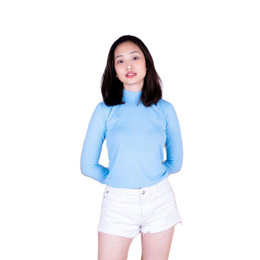 ZASKIYA - Turtle Neck Yoora | Daisy Turtleneck Atasan Wanita Baju RIB Korean Style