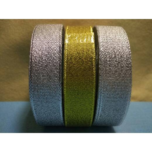 

Pita Emas silver, pita kain, pita gliter 2cm