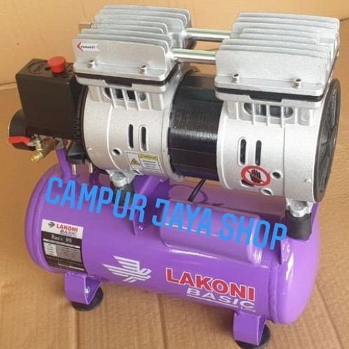 Kompresor Angin/Listrik Silent/Oilless/Tanpa oli Lakoni Basic 9S