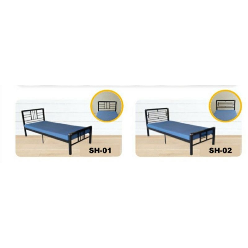 Ranjang Besi Minimalis uk 90x 200