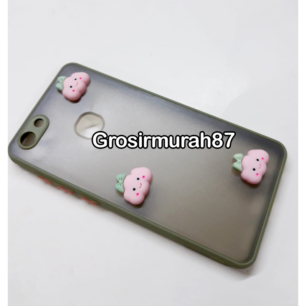 candy macaron softcase case tebal kondom hp Vivo V7 Pink maroon kuning hitam navy
