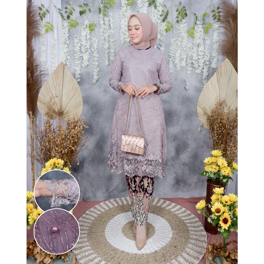 ADE&gt; TERPOPULER ! TUNIK TERBARU / BAJU KEBAYA MODERN / KEBAYA TILE KAYRA / KEBAYA PESTA KEKINIAN