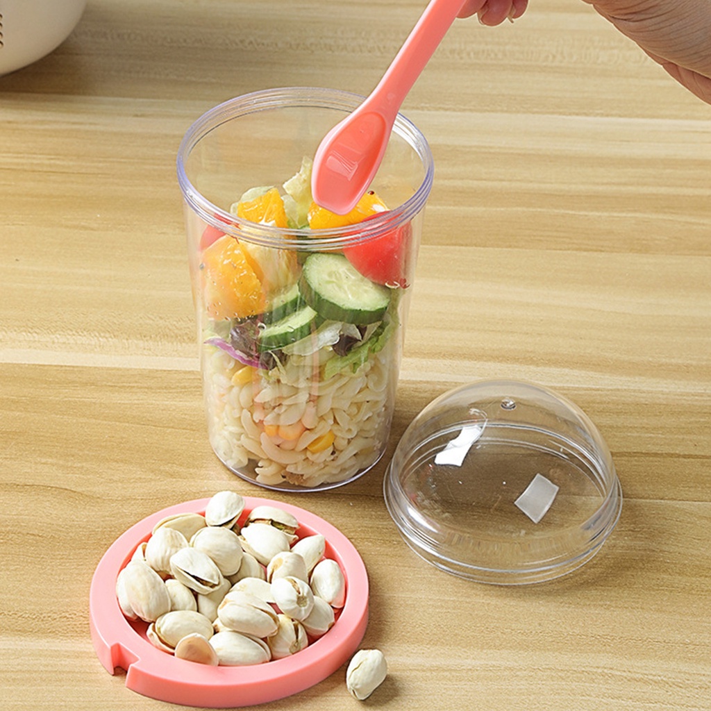 Botol Salad / Oats Kapasitas Besar 400ml Portable