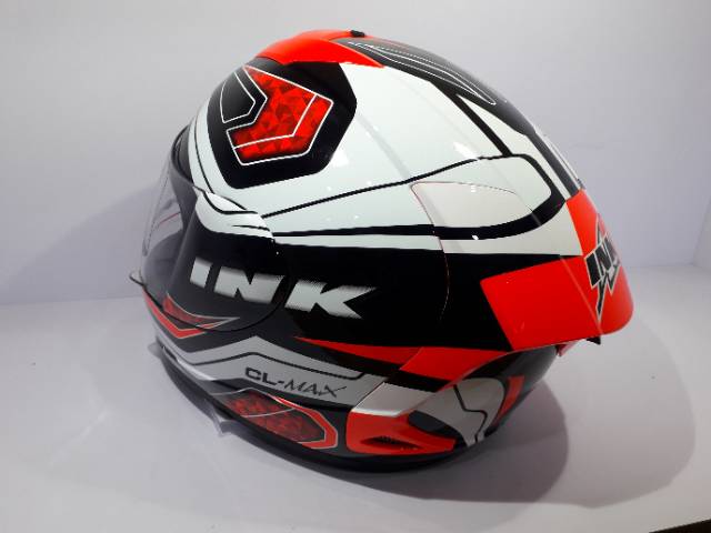 HELM INK CL-MAX #5 BLACK/WHITE/RED FLUO (CLEAR)