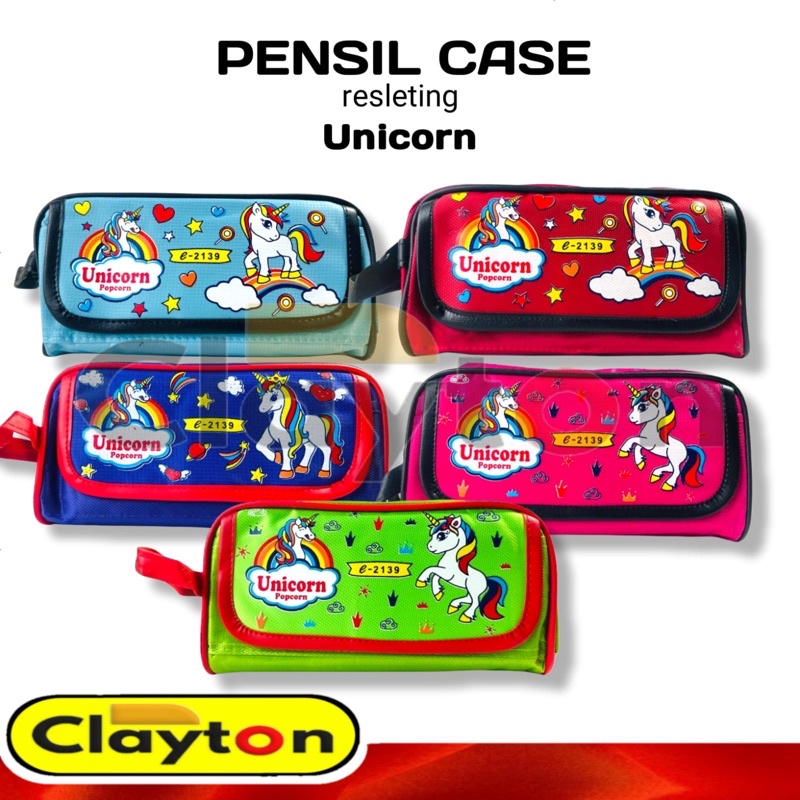 

Pencil Case / Kotak Pensil / Tempat Pensil /Tepak Pensil Kain Unicorn
