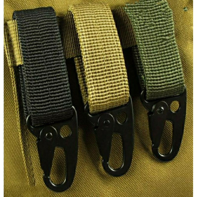 Quickdraw Carabiner Military Tactical Nyilon Belt - Backpack Nyilon Belt caraniner