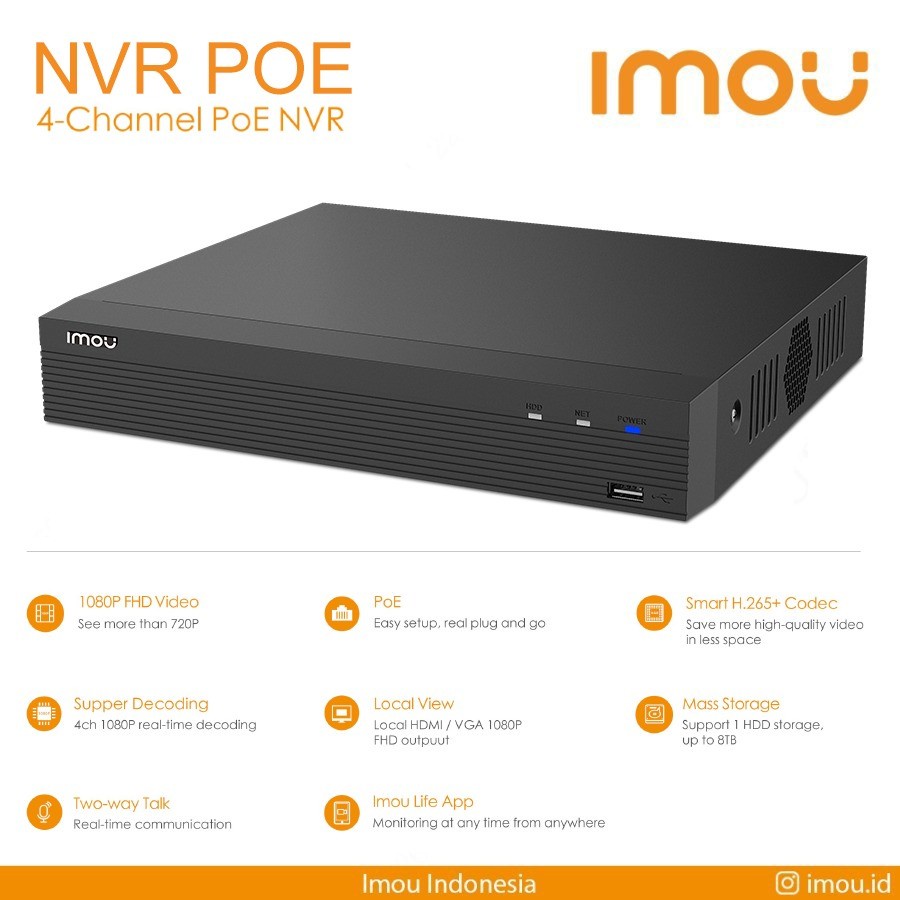 Imou NVR POE 4-Channel