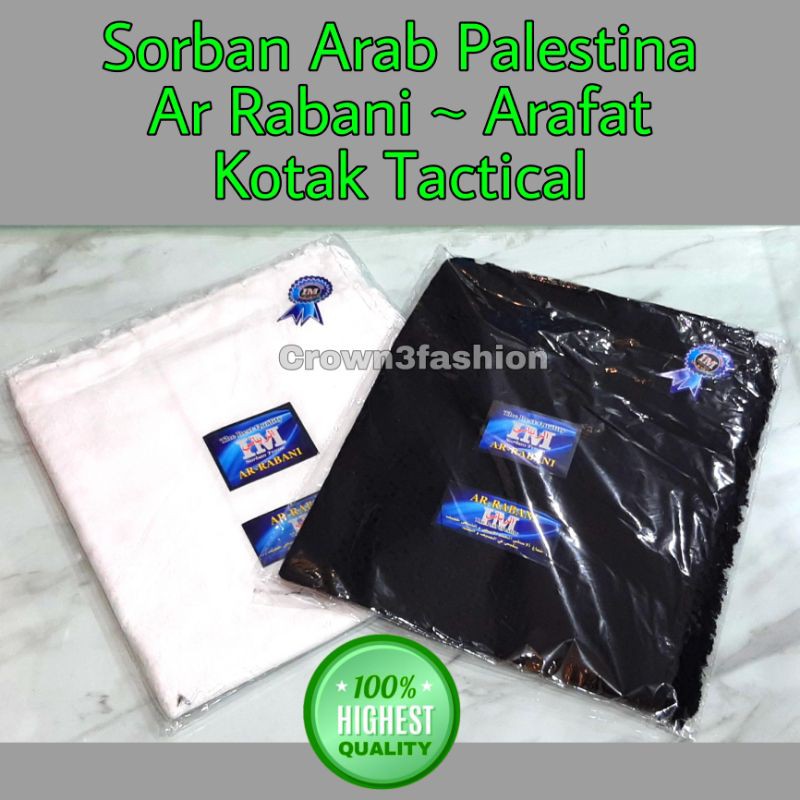 Sorban kotak rumbai ar rabani arafat tactical terbaru √COD OK