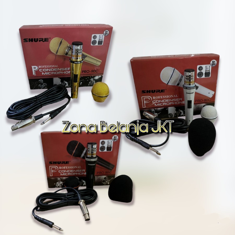 Microphone - Mic Condenser Kabel SHURE PRO 90C Good High Quality