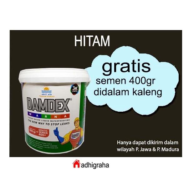 Damdex Warna Hitam 0.8Kg Gs