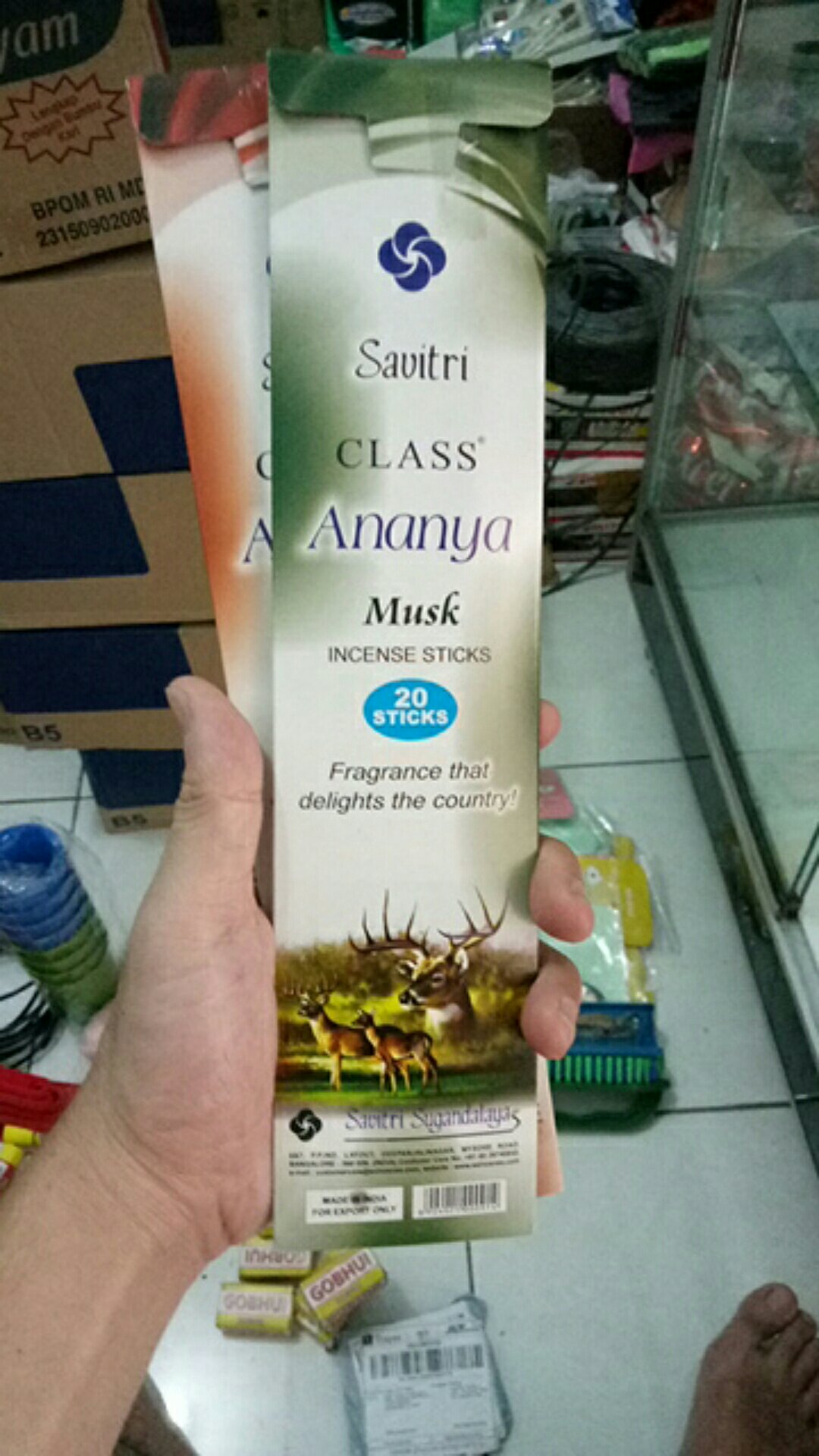 Hio Harum Dupa Hitam Wangi Aromaterapi India Savitri Ananya Murah