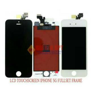 LCD IPHONE5S / IPHONE 5S / 5SE + TOUCHSCREEN + FRAME FULLSETT