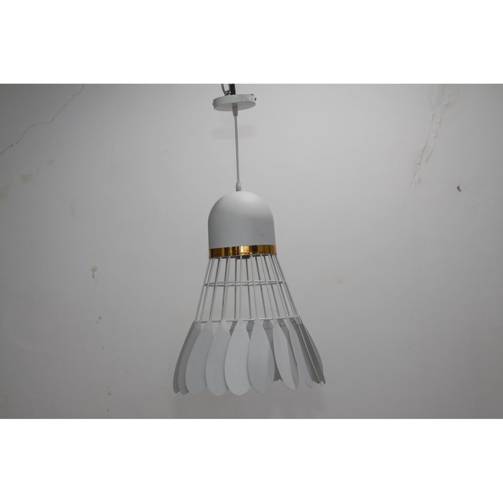 LAMPU GANTUNG MINIMALIS / LAMPU GANTUNG KOK BULUTANGKIS / LAMPU GANTUNG UNIK 8726-1/M PUTIH