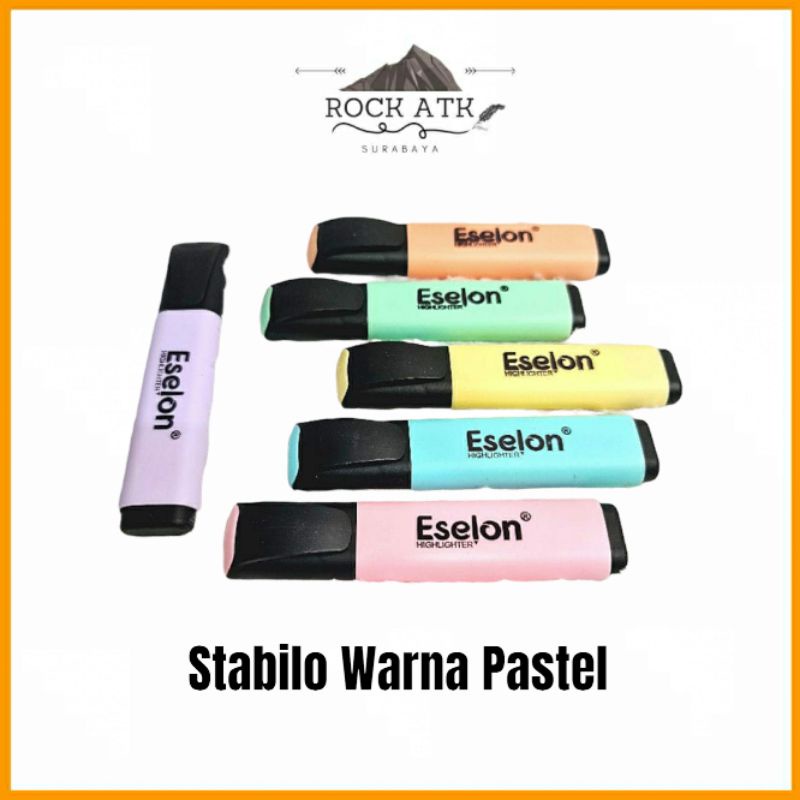 

1Pcs Stabilo Pastel / Highlighter / Stabillo Eselon ESHL-01 Penanda Warna