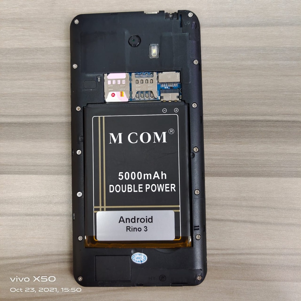 MCOM [ 5000MAH ] - ANDROID RINO 3 - MCOM Baterai Batre Batery Battre Battery Batere Batrai Batrey HA