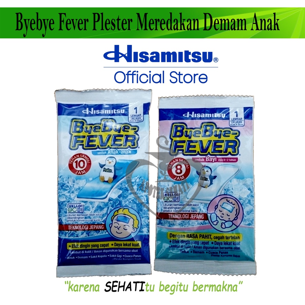 ByeBye Fever Plester Kompres Demam Bayi dan Anak Patch Serap Panas