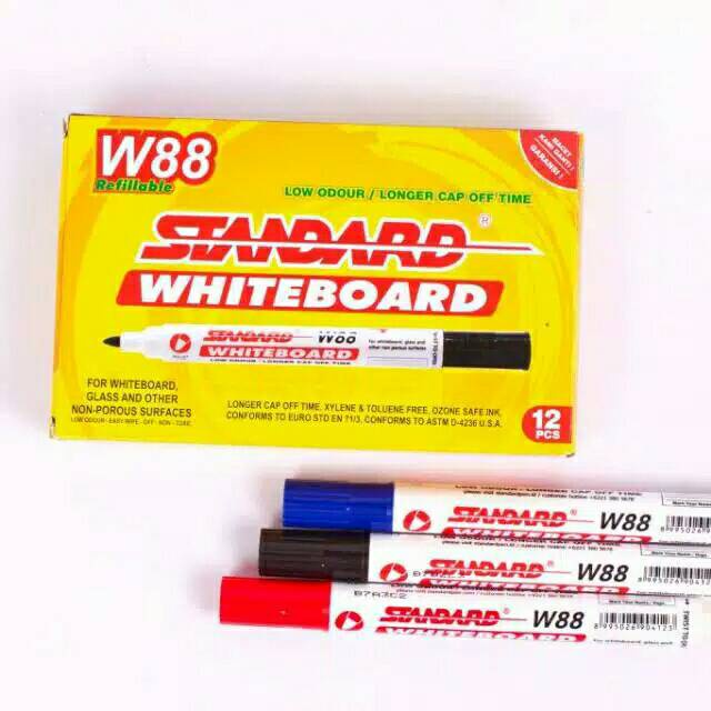 Spidol Whiteboard Standard W88 Bisa Dihapus Spidol Papan Tulis