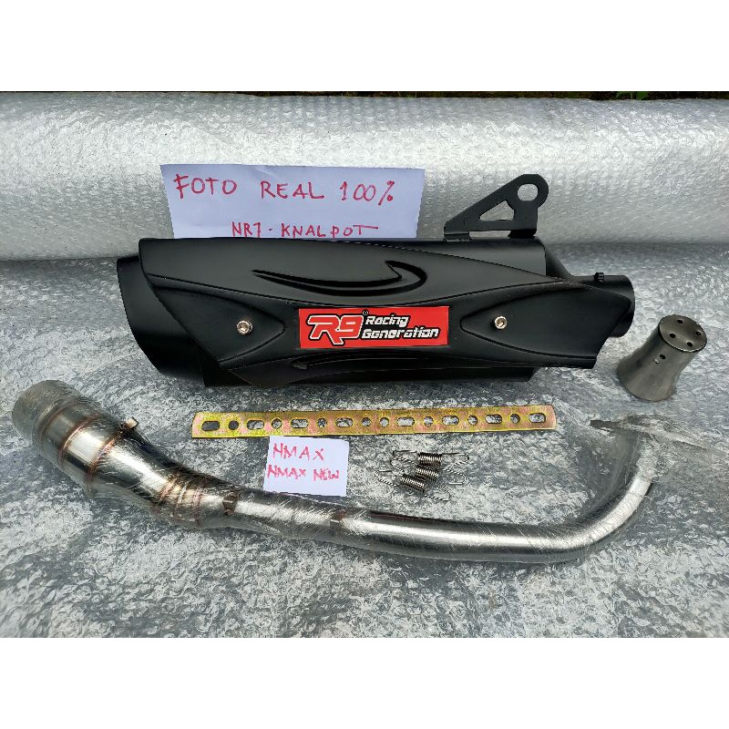 Knalpot Racing R9 Misano Nmax New Nmax Old Aerox 155 Aerox new Connected PCX 150 Lokal PCX 160 New Vario 125 Vario 150 Beat Scoopy Mio J Mio Soul Mio M3 Mio Sporty Xride X-Max fullsystem Murah-4