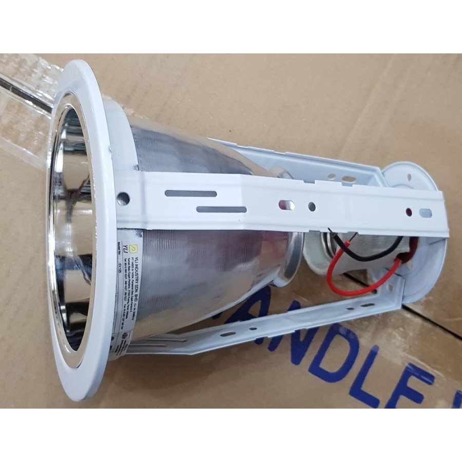 KAP LAMPU DOWNLIGHT 4 INCH FITTING LAMPU DOWNLIGHT 4&quot; E27 PUTIH KAKI 3