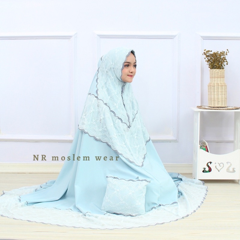MUKENA SYIREN SESERAHAN MEWAH TWO IN ONE , MUKENA PREMIUM