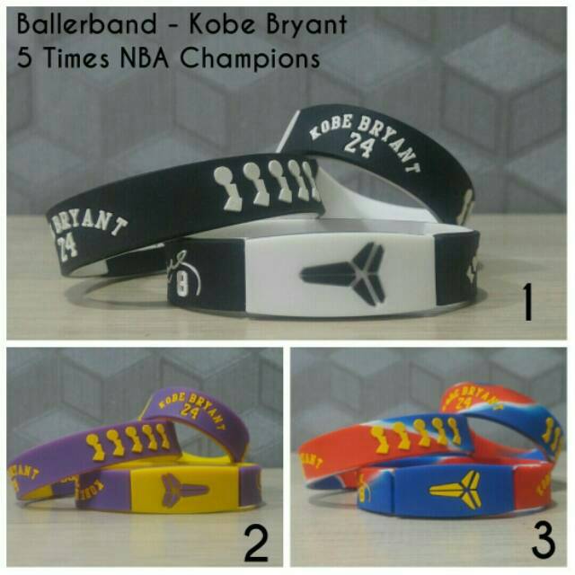 GELANG KOBE BRYANT NBA CHAMPIONSHIP / BALLERBAND KOBE BRYANT / GELANG BASKET MURAH