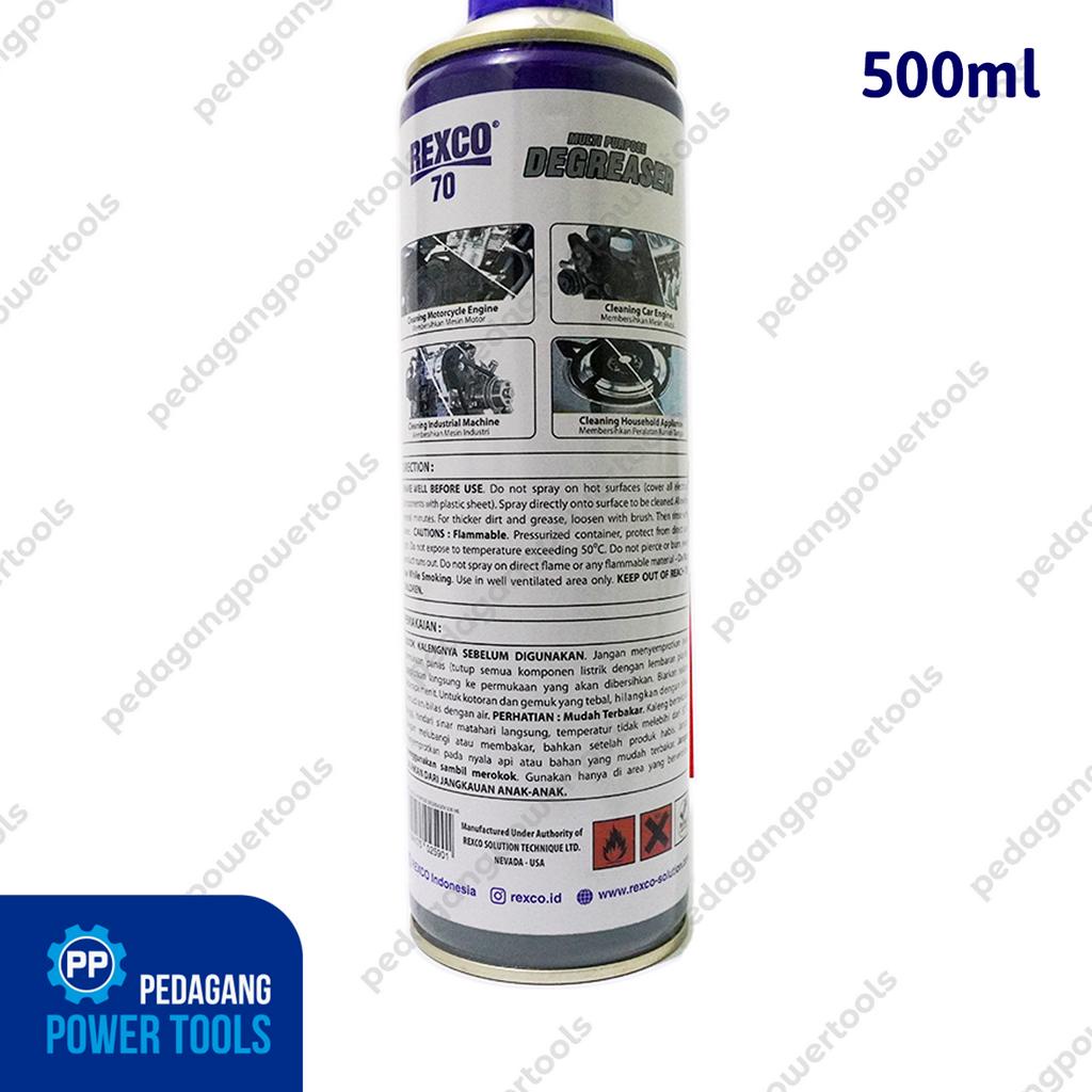 REXCO 70 500 ML DEGREASER PELUMAS GEMUK PEMBERSIH MESIN MACHINE ENGINE