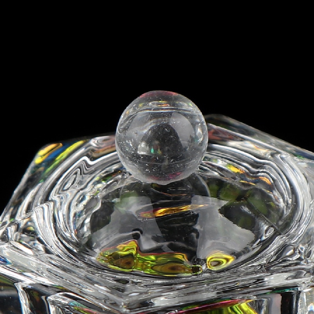 [OOID] 1Pcs Rainbow Crystal Clear Acrylic Liquid Dish Dappen Dish Glass Cup Bowl Cap ID